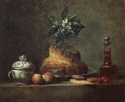 Jean Baptiste Simeon Chardin Round cake oil painting